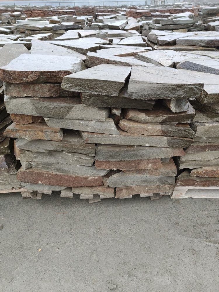 Плитняк песчаник серо-зелёный для мощения 60-65 мм купить в Электростали