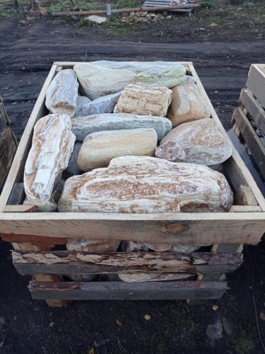 Златолит жёлтый, жёлто-зелёный глыбки и валуны для ланшафтного дизайна купить в Электростали