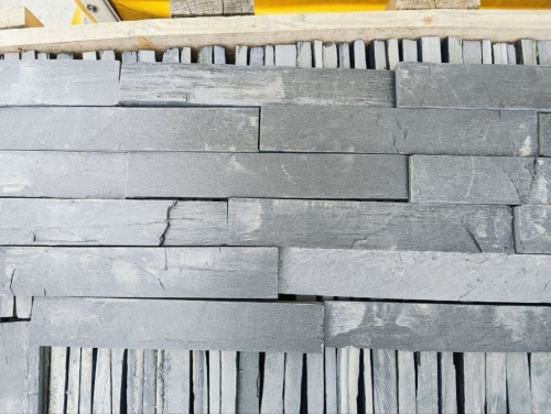 Плитка чёрная из натурального камня фасадная 30 см * 5 см, толщина 7 мм -30 мм купить в Электростали