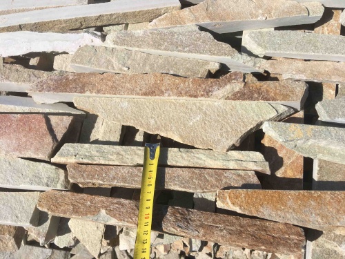 Горбушка златолит золотистый для облицовки купить в Электростали