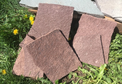 Плитняк лемезит бордовый для цоколя 1,5-2 см купить в Электростали