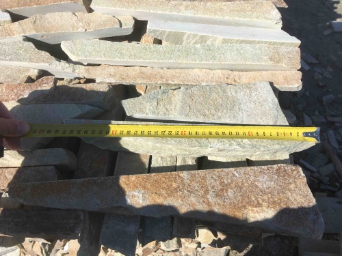 Горбушка златолит золотистый для облицовки купить в Электростали