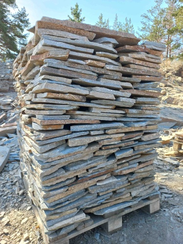 Плитняк златолит серебристый для фасада купить в Электростали