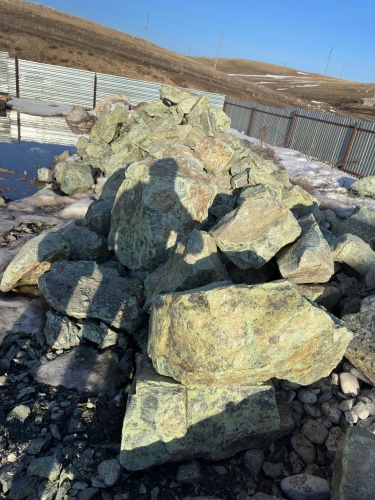 Камни для ландшафтного дизайна зелёные 10-60 килограмм купить в Электростали
