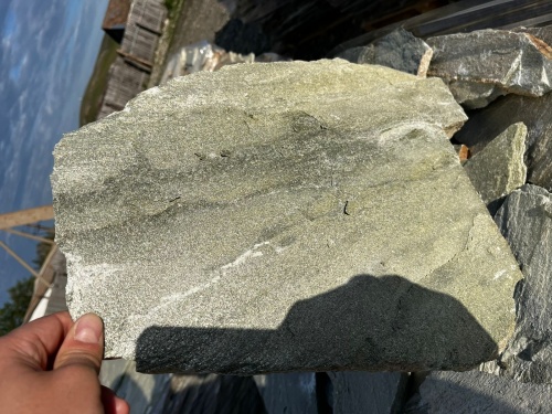 Плитняк златолит зелёный для цоколя, отмостки купить в Электростали