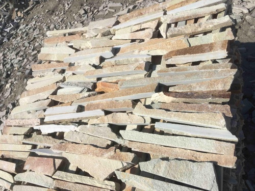 Горбушка златолит золотистый для облицовки купить в Электростали