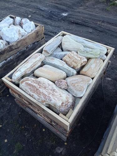 Златолит жёлтый, жёлто-зелёный глыбки и валуны для ланшафтного дизайна купить в Электростали