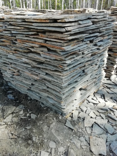 Плитняк златолит Уральский для цоколя, отмостки купить в Электростали